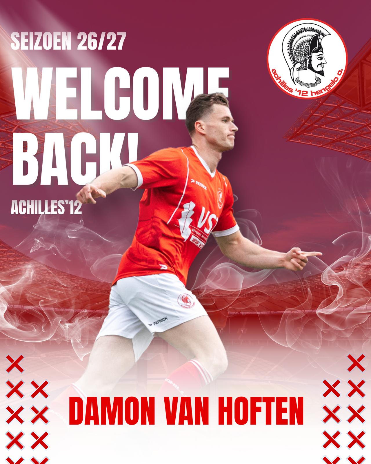 Damon van Hoften terug op het oude nest bij Achilles ’12!
