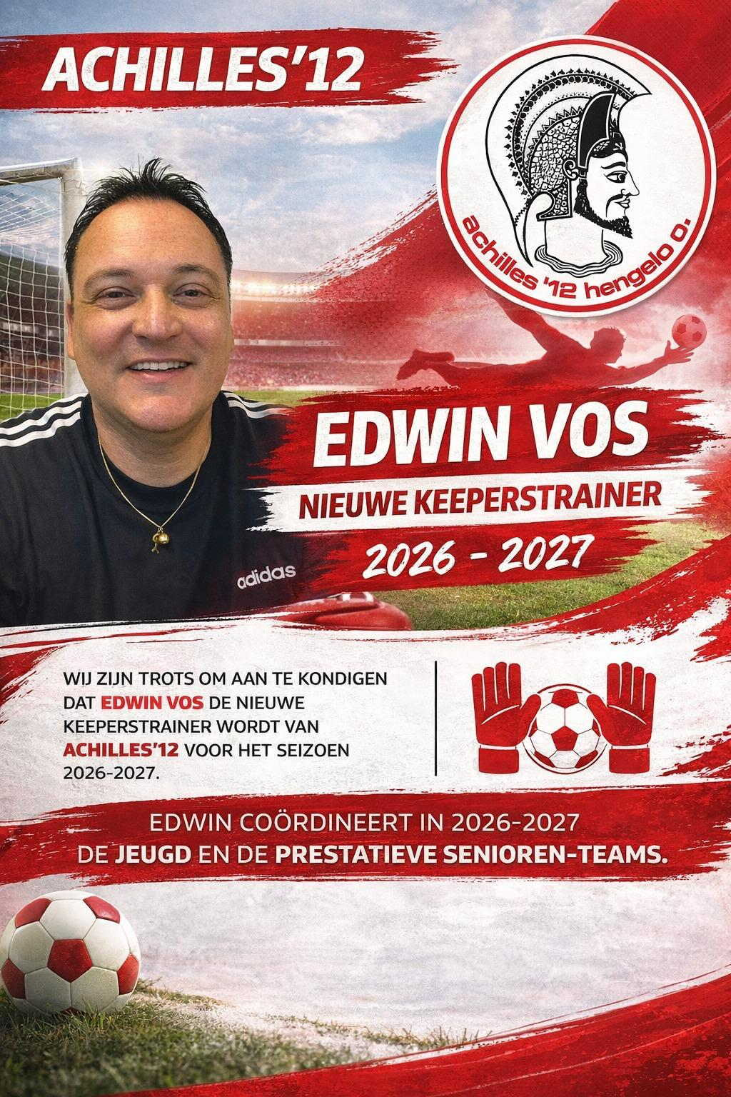 Nieuwe keeperstrainer voor volgend seizoen