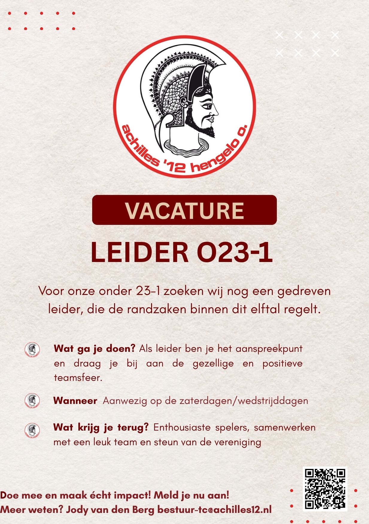 Nieuwe vacature