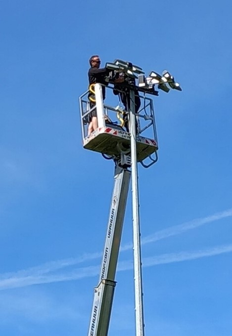 LED-verlichting op veld 3